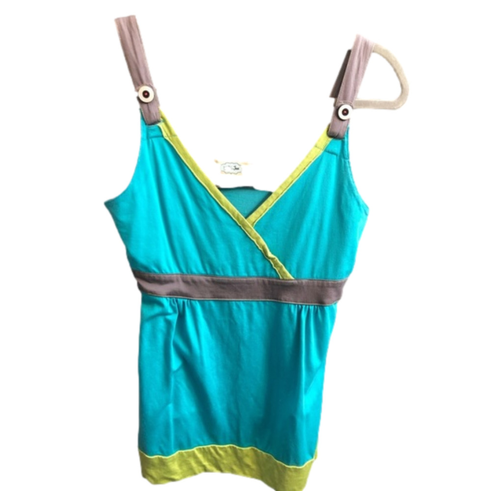 Matilda Jane T-Shirt Material Tank- Colorblock- Size Women's Medium